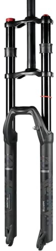 NANLIO Double Shoulder Snow Front Fork 27.5inch / 29 * 2.5 inch MTB Fork 150mm Travel Air Supension Bike Fork E-Bike Fork 15/9MM (27.5inch 100x9MM)