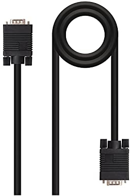 Watio Wave Cable svga - cable de 1.8 m tipo macho a macho, ideal para conectar monitores, alta calidad de señal, compatible con dispositivos VGA*