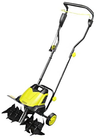 AADDFDD Motozappa elettrica da Giardino 2400W, Larghezza di Lavoro 45 cm, profondità di Lavoro 22 cm, Design a 2 Ruote, motozappa elettrica per Prato e Agricoltura