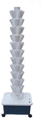 HYEFDWS Torre hidropónica, Cultivo hidropónico, Torre de Cultivo en Invernadero para huertos domésticos y agrícolas, para Frutas y Verduras, con bom
