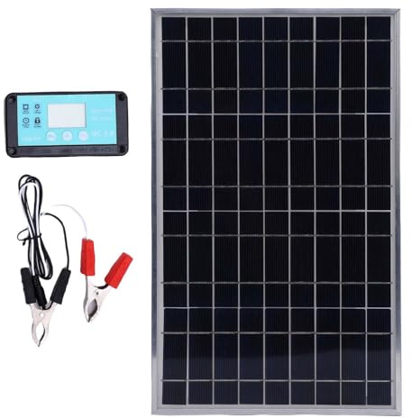 Solar-Ladegerät für RV-Photovoltaik-Panel, 100 W, Solarenergie-Set, Autobatterie-Wechselrichter, Marine-Anhänger, ATV, Fernkabine, Off-System, erneuerbare Energie, REN