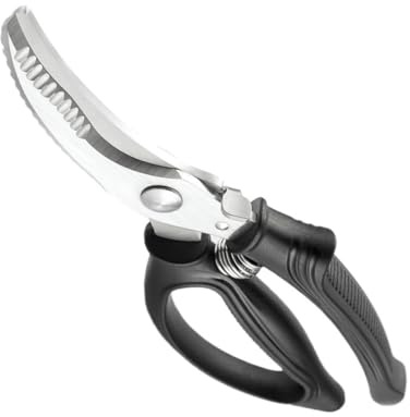VALICLUD Ciseaux à Volaille Poulet Robustes 22 Cm Inox Poignée Antidérapante Ergonomique Découpe Os Viande La Cuisine Professionnelle