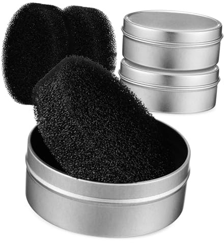 WEKADRIN 3 Satz Make up Pinselreiniger mit Schnell Wechselnden Reinigungsschwämmen Doppelseitige Kosmetik Schwämme Saugfähig für Puderreste Waschbar für Home Salon Gebrauch