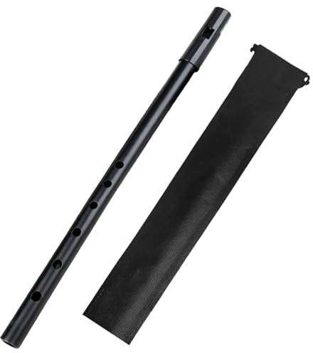 Tin Whistle Key of D, Traditional Irish Penny Whistle for Beginners, 6-Hole Aluminum Celtic Folk Musical Instrument