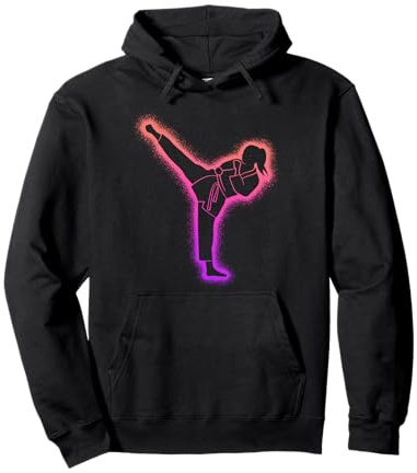 Karate Girl Martial Arts Women Girls Taekwondo Pullover Hoodie