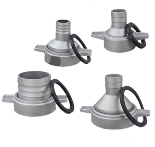 Wasserverschraubung aus Aluminium mit Gummidichtung für 1 in 2 in 7,6 cm Rohre, leichte tragbare Kupplung für Systeme (7,6 cm)