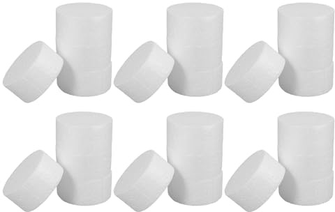 JECOMPRIS Cilindros de Espuma Expandida 30 Piezas Discos Redondos 5X2.5Cm para Bricolaje Manualidades y Creación de Moldes para Tartas