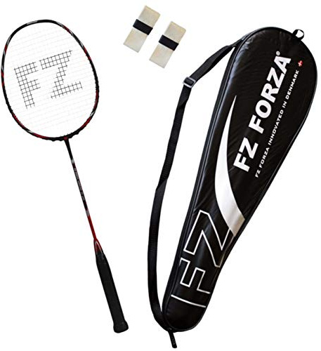 FZ Forza - Badmintonschläger Airflow 74 Lite für Fortgeschrittene - Schlägertasche & 2 Badminton Racket Grip gratis