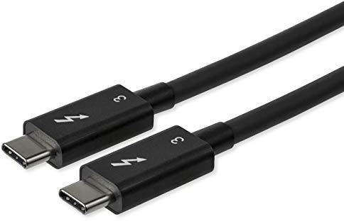 StarTech.com Cable Thunderbolt 3 Pasivo de 80cm, 40Gbps, PD 100W, Vídeo 4K/5K, Cable Thunderbolt, Compatible con USB4 / Modo Alt DP, Thunderbolt 4, USB 3.2, USB-C (TBLT34MM80CM)