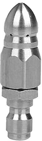 Reinigungs-Drehdüse 1 Stück Hochdruckreiniger Jetter Düse zum Bageln von Abwasserrohren (11,8 mm, 1 vorne 6 hinten)