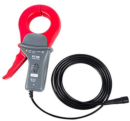 PINTECH AC Current Clamp Probe for Oscilloscope 100kHz Bandwidth, 10A/200A/2000A, High Precision Multimeter Current Clamp Meter with BNC Connector, PT-720