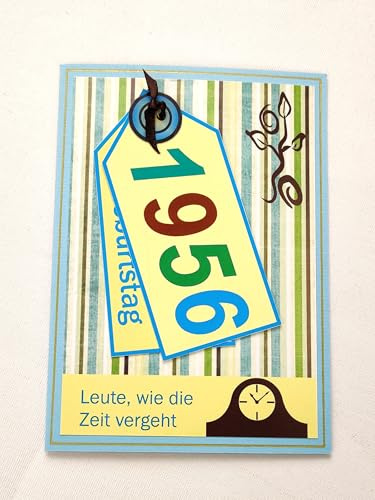Fibula[Style] 5 x fröhliche Einladungskarte zum 70. Geburtstag 1956