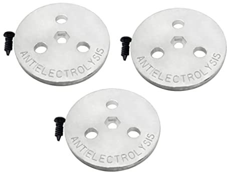 Poolzilla Zinc Anode Plate, Keep Your Skimmer Basket in Place, Fights Against Corrosion and Electrolysis, 3 Pack
