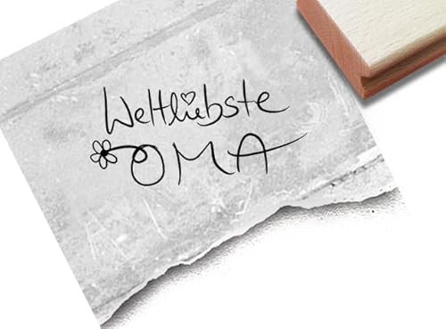 Stempel Weltliebste Oma - Textstempel Grandma Glückwünsche Geburtstag Karten Geschenkanhänger Basteln Deko Scrapbook Bullet Stanp - zAcheR-fineT