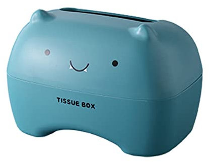 Surakey Kosmetiktücherbox, Feuchttücher Box, Kawaii Katze Taschentuchbox Taschentuchspender Tücherbox,Serviettenbox für Badezimmer, Wohnzimmer, Schlafzimmer, Auto und Büro