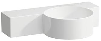 LAUFEN VAL Handwaschbecken, ohne Hahnloch, ohne Überlauf, 550x315mm, Ablage links, H8152844001421, Farbe: Weiß