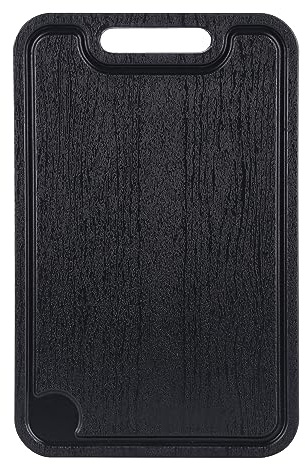 Galicja Schneidebrett Kunststoff Molly – Küchenbrett – Schneidebretter Kunststoff – Schneidbretter Kunstoff – Kunststoff Schneidebrett – Schneidunterlage Küche – 31,5x20x0,6cm - Anthrazit