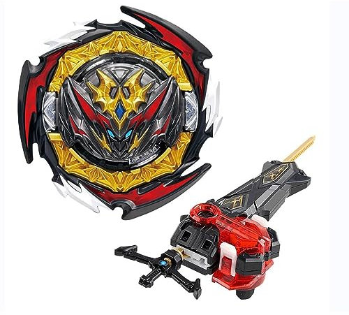 Netoke Gyros Kreisel Set, 4D Metall Fusion Kampf Kreisel, Mit Battling B-200 Heiliges Schwert Launcher LR Geschenk-Set, Modelle: B-180