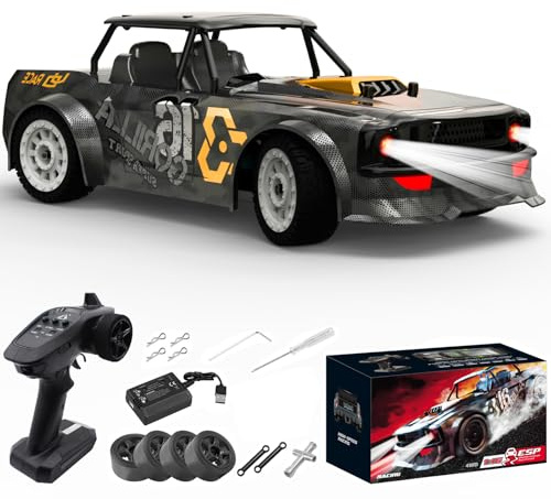 fisca 1/16 Fernbedienung High Speed Auto, 4WD RC Drift Rennautos Schnelle 20MPH LKW 2,4 GHz Off-Road 4X4 Buggy Auto Geschwindigkeit & Lenkung Kontrollfahrzeug Spielzeug (SG-1604)