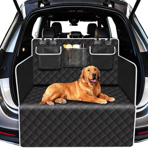 Kofferraumschutz für Hund, für Hyundai Santa Fe V (MX5) 2023-2024 SUV langlebig faltbar Reißfeste und wasserdichte Kofferraum-Hundematte mit Seitenschutz,B