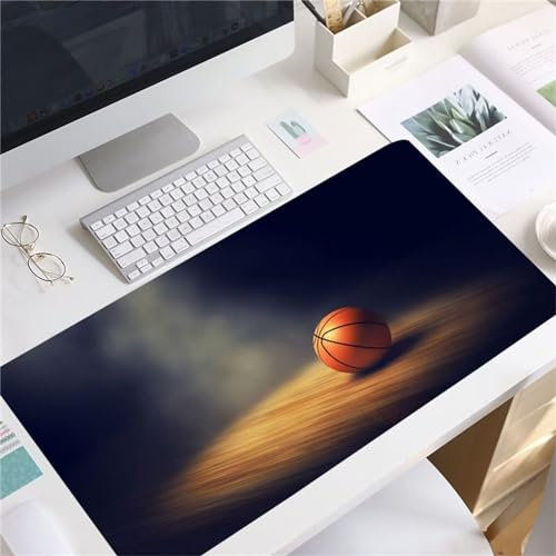 Basketball Gaming Mauspad XXL 700x300x2mm Mousepad Groß rutschfest Schreibtischunterlage Spezielle Oberfläche zur Verbesserung von Präzision und Geschwindigkeit für Büro und Zuhause