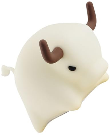 HOMSFOU Silikon Kalb Nachtlicht Led Lampe Dimmbar Cartoon Kindergarten Schlafzimmer Tischlampe Kinderzimmer Deko Lampe Für Kleinkinder