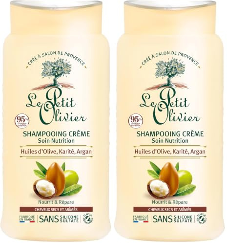 Nourishing Shampoo Creme by Le Petit Olivier for Men - 8.4 oz Shampoo, 250.00 ml (Lot de 2)