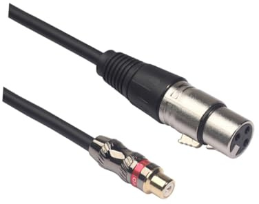 TOYANDONA 0. Cavo Audio Rca Xlr Adapter Per Microfono e Durabilità e Del Suono Per Attrezzature Professionali Live