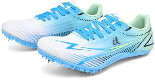 Hiuzylqx Leichtathletikschuhe für Herren, Sprint Spikes Männliche Leichte Trainingsschuh Atmungsaktive Leichtathletik Sportschuhe,B,36 EU