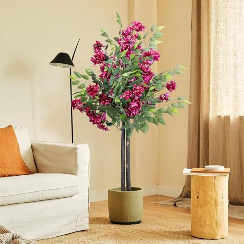 Blaine - Planta Artificial Ficus Buganvilla 180 cm | Aspecto Hiperrealista para Decoración de Habitación, Interiores y Oficinas Que No Necesita Mantenimiento