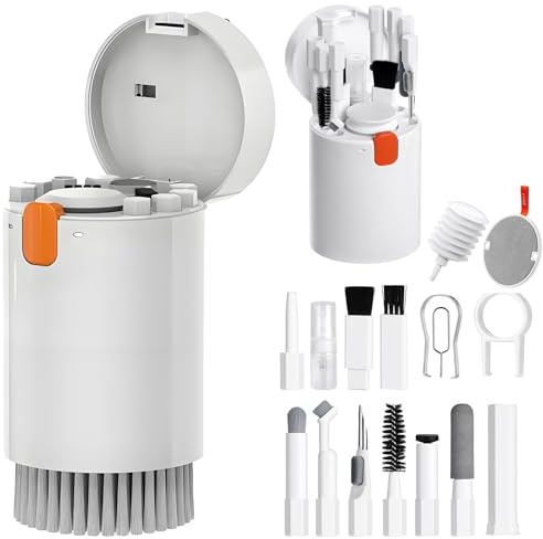Kit Limpiador Teclado, 20 En 1 Kit Limpieza Camara, Kit Limpieza Pc Multifuncional, Para Teclados, Portátiles, Teléfonos, Auriculares, Cámaras, Múltiples Circunstancias