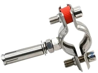 1 Stück Befestigungsmaterial Runde Schlauchschelle Mutter Hoop Rohrverschraubung Aufhängungsrohrhalter PPR/PVC 304 Edelstahl Rohrclip(38-40mm)