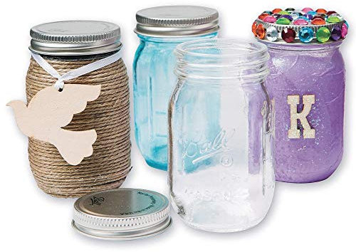 BallA Mini Mason Jars With Lid, 4 oz. (Pack of 4)