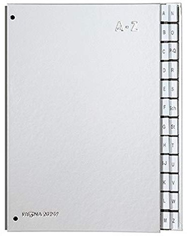 PAGNA Pultordner 24249-14 DIN A4 A-Z 24Fächer Polypropylen silber