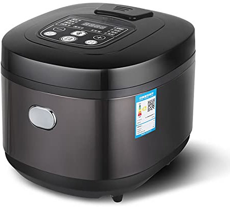 5L Cuociriso Vaporiera Portatile con Pentola Antiaderente Rimovibile E Funzione di Mantenimento in Caldo Adatto per La Cottura di Zuppe di Riso E Torte,Black