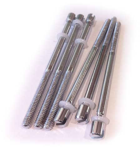Sonor Schlitzschraube 1/4x120mm Chrom, 6 Stück - Ersatzteil für Drums