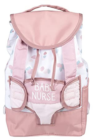 Smoby Toys - Baby Nurse Puppen-Rucksack - verstellbarer Kinder-Rucksack mit Puppentrage für Kinder ab 3 Jahren