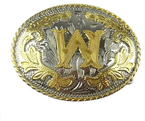 LKMY Herren-Gürtelschnalle, 3D-goldener Buchstabe, Alphabet, Initiale, Schnitzgürtelschnalle, A-Z, Western-Vintage-Stil,Cowboy-Gürtelschnallen,Jeans-Zubehör für Männer, Frauen, Vatertag, Weihnachten