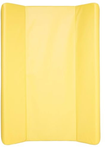 Babycalin - Wickelauflage Baby Standard Premium Gelb Curry – Dicke Wickelauflage 50 x 70 cm – Maximaler Komfort – erhöhte Ränder – wasserdichte PVC-Matratze für Baby-Wickeltisch – 0 bis 11 kg