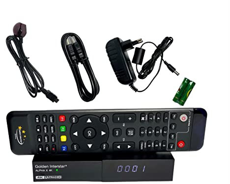 Golden Interstar Alpha X 4k UHD Multistream Satellite Receiver DVB-S2 HEVC