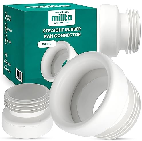 Millto™ WC Anschluss Gummi Toilettenanschluss Gummiverbindung Anschlussstutzen Toilettenschalenverbinder Gummikonus für Toiletten Bodenrohrverbinder Schalenverbinder