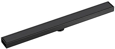 Canale di Doccia in Acciaio Inox Scarico a Pavimento Bagno Canale di Doccia Canalina di Scarico Doccia per Il Garage Della Cucina E Il Seminterrato Della Doccia Del(Size:80cm,Color:grigio)