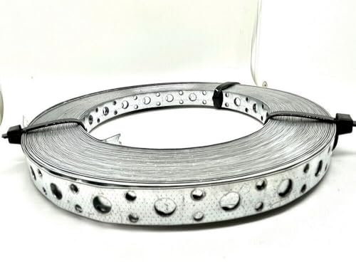 Antip-Tools 25 m Lochband. Montageband Stahl Rolle Verzinkt Montagelochband (17x0,6 mm)
