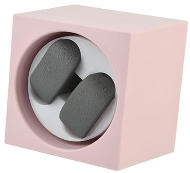 Harilla Elektrischer automatischer Dual-Uhrenbeweger mit leichtem Uhrenhalter, batteriebetrieben oder USB-Uhrenschüttler für Männer und Frauen, professionell, Rosa