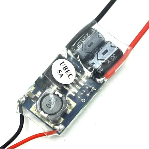 SPARKHOBBY Externes UBEC 5V 3A / 5A / 7A / 15A BEC Mehrzweck-Step-Down-Netzteilmodul Vollschirmung Antijamming für FPV-Flugzeuge (1PC 5V 5A)