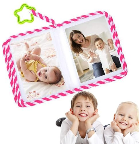 Erstes Familienalbum – Baby-Erinnerungsbuch, Erinnerungsalbum für das erste Jahr, Fotosammler | Baby-Stoffalbum, Baby-Wachstumsaufzeichnung, Organizer für das erste Jahr des Babys, Fototageb