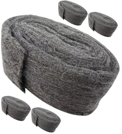 GLEAVI 5piezas Steel Wool Barrier para Ratas Relleno De Acero para Sellar y Grietas Paredes y Conductos Protección Efectiva contra Roedores y Pequeños Animales