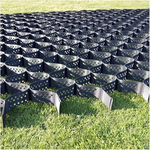 AlléE en GéOgrille De 2 Pouces, Grille De Sol pour AméNagement Paysager/Parking/AlléE, Pavé De Gravier Pliable Flexible(4x5m(13x16.5ft))