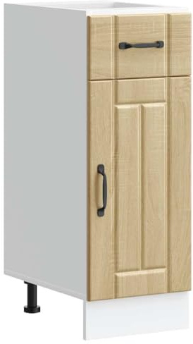 vidaXL Küchen-Unterschrank Lucca Sonoma-Eiche Holzwerkstoff