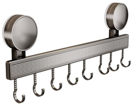 Wansiman KüChen HäNgestange,Hakenleiste FüR Die KüChe,Hakenleiste,Kein Bohren,Einstellbar,Abnehmbar,Ideal AufhäNgen Schwerer Werkzeuge In Der KüChe Oder Garage,HäNgende KüChenutensilien